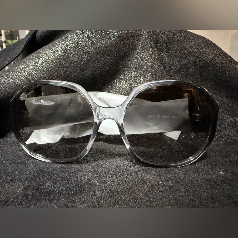 Salvatore Ferragamo Grey Gradient square Frame Sunglasses with case-NEW!
